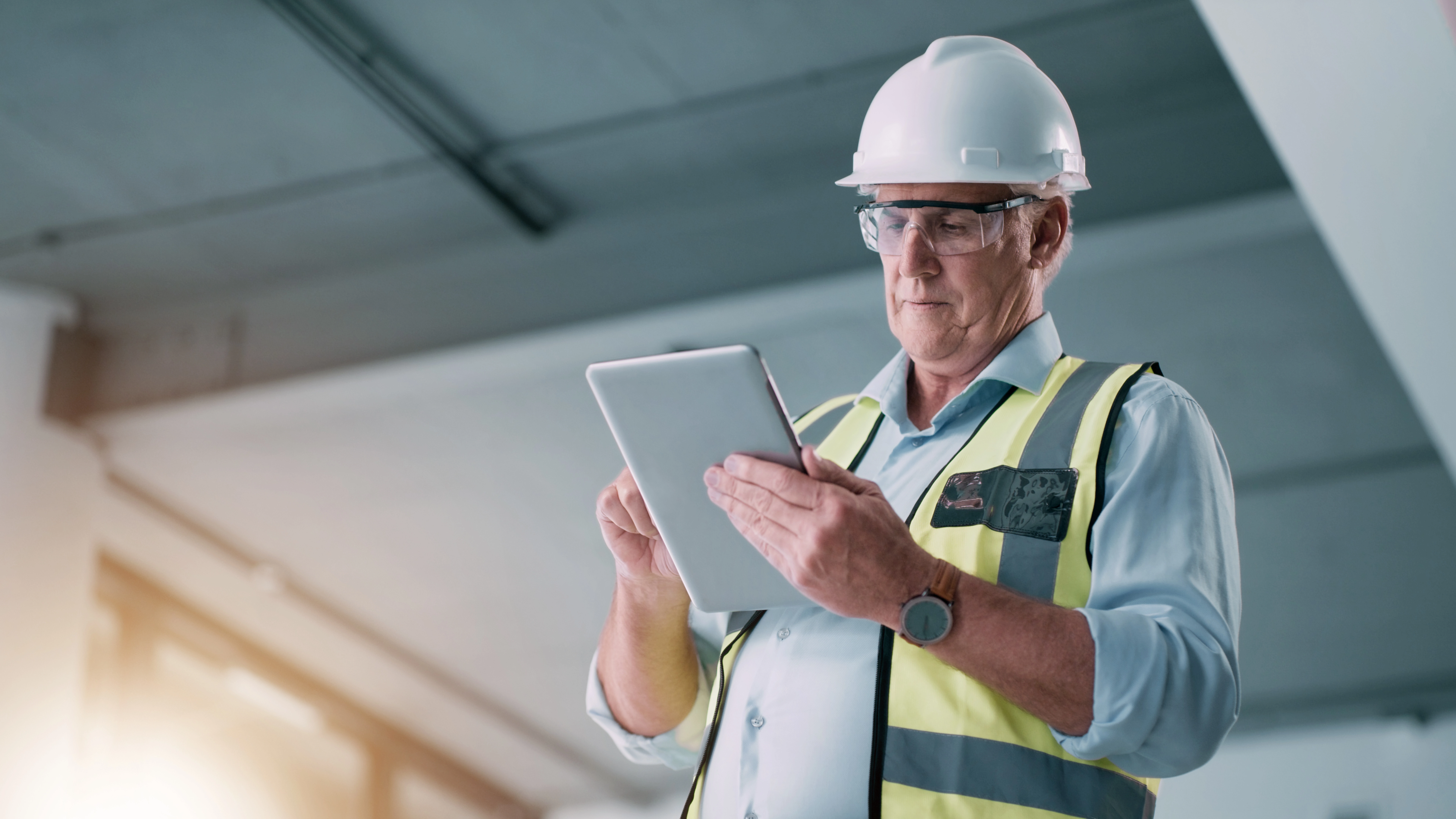 Digitale Dokumentation vor Ort – Report auf Tablet
